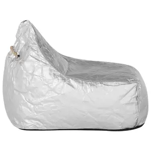 Beliani Modern Bean Bag Silver DROP