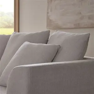 DUSK Melbourne 3 Seater Sofa - Ivory - Chenille