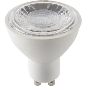 7W SMD GU10 LED Bulb - Warm White - Dimmable Light Bulb Lamp - Matt White