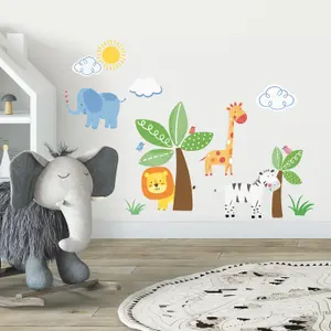 RoomMates Jungle Friends Peel & Stick Wall Decals