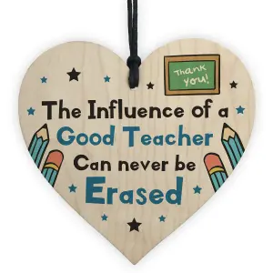 Gift For Teacher Plaque Thank You Gifts Wood Heart Leaving Nursery School Gift