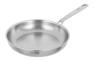 Kuhn Rikon Culinary Fiveply Stainless Steel Uncoated Induction Safe Frying Pan, 28cm