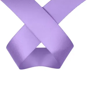 Lilac Purple Double Sided Satin Ribbon Polyester Ribbon Roll, 25mm x 10 metres