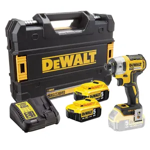 Dewalt DCF887P2 18V XR G2 Brushless 3 Speed Impact Driver - 2 x 5.0ah + 31pc Set