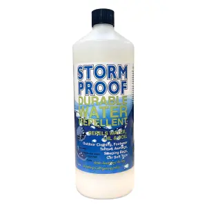 Stormproof Durable Water Repellent 1L Spray Bottle - Protect Your Outdoor Gear from Tents to Coats with Ease