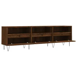 Berkfield TV Cabinet Brown Oak 150x30x44.5 cm Engineered Wood