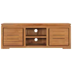 Berkfield TV Cabinet 110x30x40 cm Solid Teak Wood