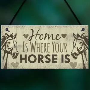 Red Ocean Horse Gifts For Women Hanging Sign Horse Gifts For Girls Horse Accessories Cute