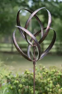 Hampton Garden Wind Sculpture  - Brushed Copper