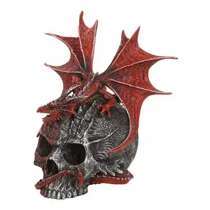 Spiral Direct Serpent Infection Skull Ornament Black/Red (One Size)