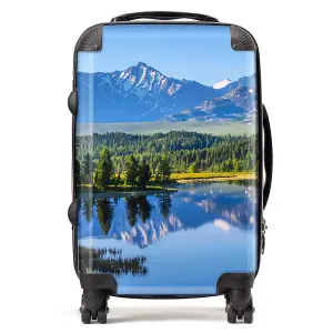 Summer Mountain Lake Suitcase - Cabin