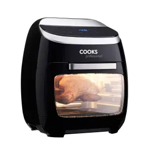 Cooks Professional Digital Air Fryer Oven with Rotisserie 11L Oil Free Cooking 2000W - Black