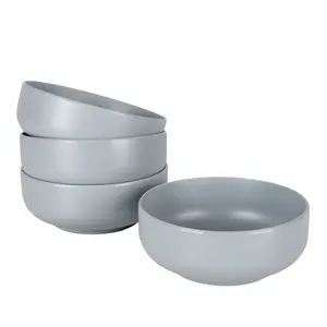 Meahan 16 Piece Melamine Dinnerware Set - Service for 4 Light Grey