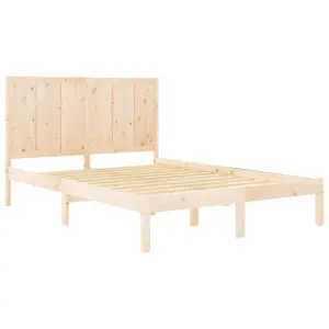 Berkfield Bed Frame Solid Wood Pine 160x200 cm