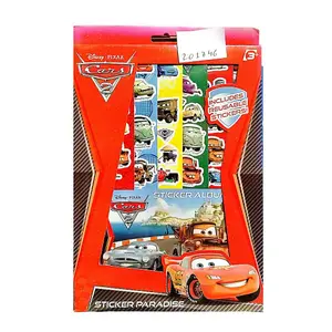 Cars 2 Reusable Characters Sticker Sheet (Pack of 6) Multicoloured (One Size)