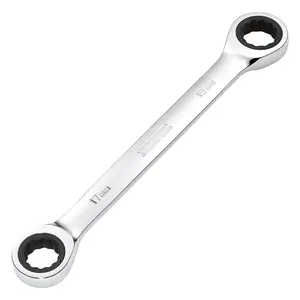 Draper Tools HI-TORQ Metric Double Ratchet Ring Spanner, 17 x 19mm