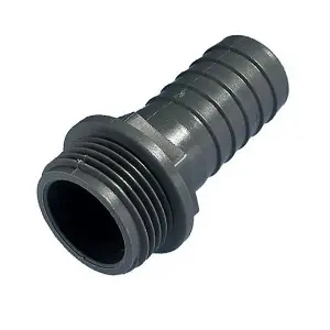 Pisces Male BSP Pond hosetail connector 38mm barb to 1.5in thread