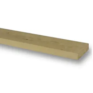 PACK OF 5 (Total 5 Units) - 38mm x 88mm (1.5" x 3.5") Sawn Timber Carcassing Wood Softwood Timber - 3.0m Length