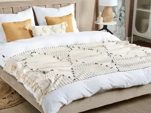 Blanket ULUYOL Cotton 130 x 170 cm Beige