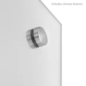 Frameless Mirror Includes All Fixings 450x300mm - M&W