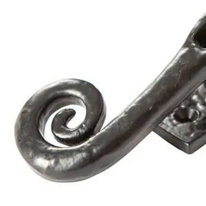 Hammer & Tongs - Curly Tail Window Fastener - Left Handed - W45mm x H115mm - Black