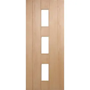 Copenhagen Glazed Prefinished Oak Internal Door 1981mm H x 762mm W x 44mm D