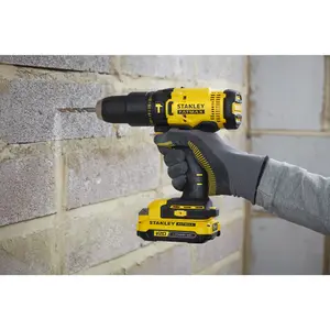 Stanley FatMax 18V Li-ion Cordless Combi drill & impact driver (2 x 2Ah) - SFMCK465D2S-GB