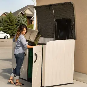 Lifetime 6x3.5ft Heavy Duty Horizontal Storage Plastic Shed