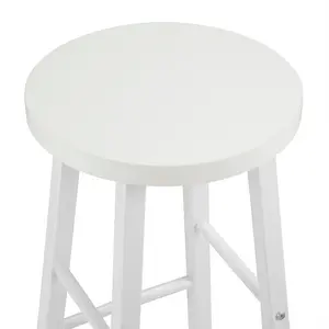 Haydenville Upholstered Counter Stool with Metal Frame (Set of 2) White / White