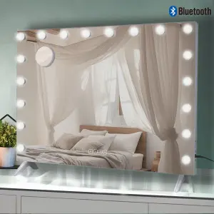 Matteo Hollywood Vanity Mirror Makeup Mirror 18 LED Dimmable Bulbs 3 Colour Bedroom Cosmetic Mirror Table and Wall MT008058-2