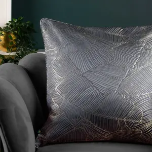 Wylder Seymour Metallic Jacquard Piped Cushion Cover