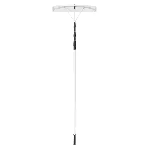 Costway Aluminum Snow Roof Rake 200cm to 630cm Telescoping Snow Removal Tool w/ Blade