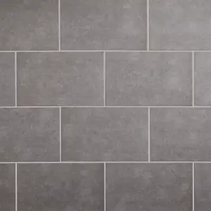 Cimenti Grey Matt Flat Concrete effect Ceramic Indoor Wall Tile