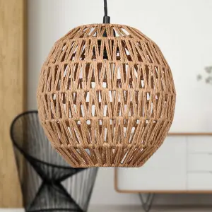 First Choice Lighting Kloe Natural String Globe Pendant Lightshade