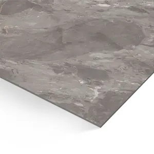 Zerlina Grey Matt Stone effect Porcelain Wall & floor Tile Sample