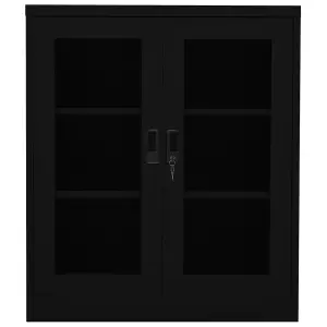 Berkfield Office Cabinet Black 90x40x105 cm Steel