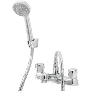 GoodHome Calp 2 Tap Hole Shower mixer Tap