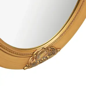 Berkfield Wall Mirror Baroque Style 50x60 cm Gold