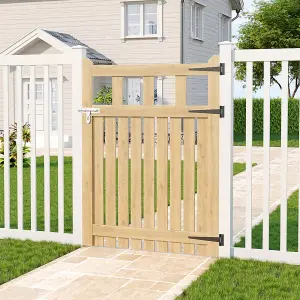 90x120cm Outdoor Garden Wooden Gate Fence Door