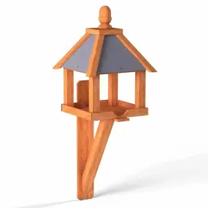 Kinloch Wall-Mounted Bird Table with Slate-Effect roof