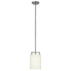 Elstead Hampton 1 Light Ceiling Mini Pendant Antique Nickel, E27