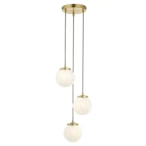 Harbour Studio Lucie Gold 3 Lamp Light pendant