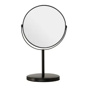 Metal Flat Mirror Grey / 29cm H x 18cm W