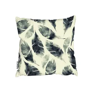 Cushions - Feathers fantastic birds  seamless pattern (Cushion) / 60cm x 60cm