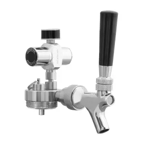 Baridi UK Style Tap with CO2 Regulator for Baridi Growler Kegs - DH102