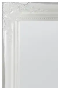 MirrorOutlet Hamilton White Shabby Chic Design Wide Wall Mirror 137 x 107cm