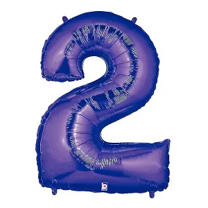 Betallic Megaloon 2 Glitz Foil Balloon Purple (One Size)