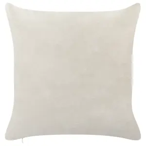 Set of 2 Cushions PALMIER Velvet 45 x 45 cm For Kids Embroidery Off-White