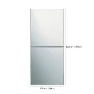 Minimalist Panel 1 door Sliding Door kit (H)2480mm (W)1200mm