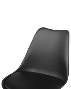 Desk Chair Faux Leather Black DAKOTA